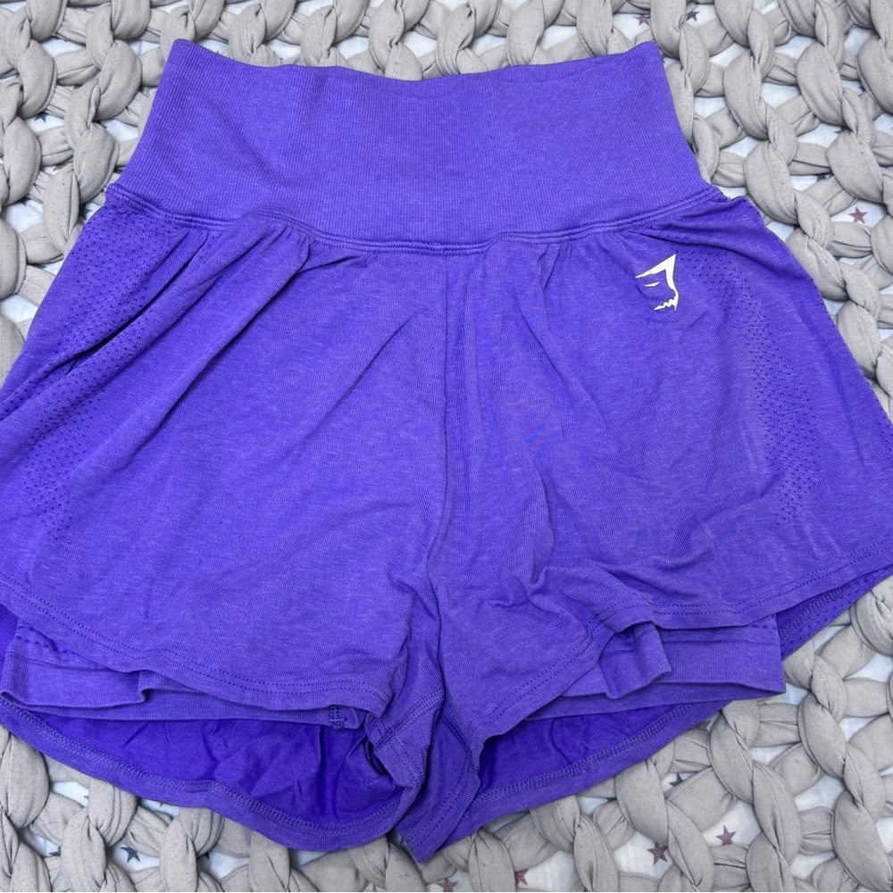 Gymshark Violet High-Waist Athletic Skort with Built-In Liner